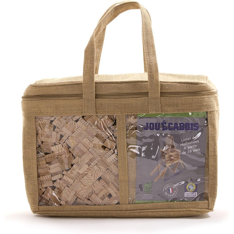 400 pièces dans un sac en toile de jute