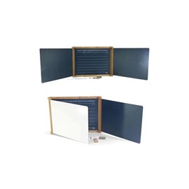 Tryptique en bois teinté chêne - jeujura