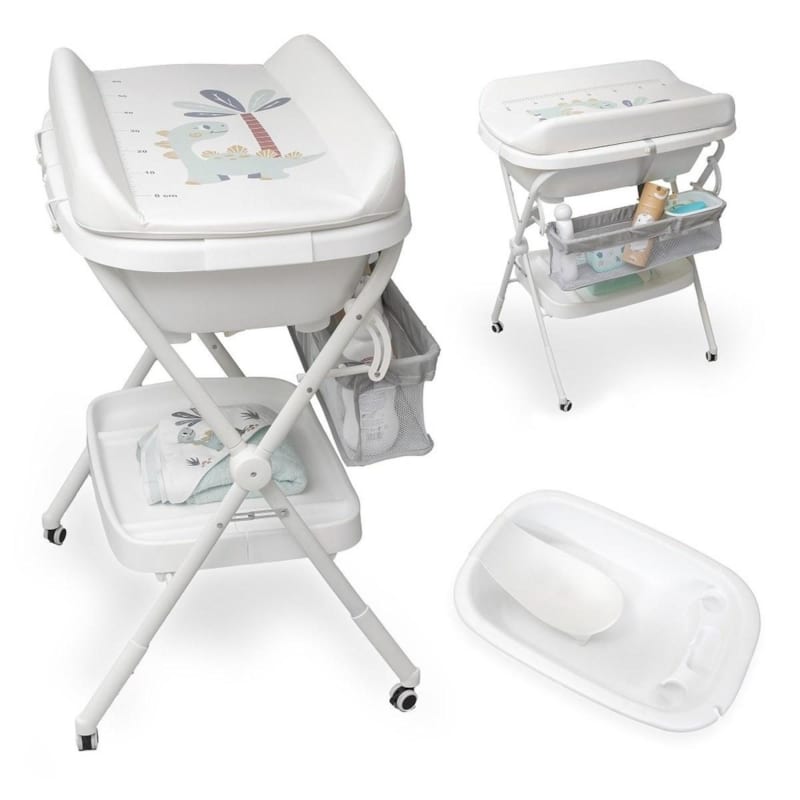 Baignoire multifonction avec table à langer et transat - dino