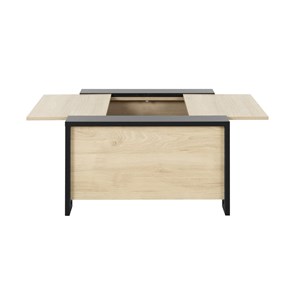 Table basse bar bois noir aurora
