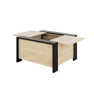 Table basse bar bois noir aurora