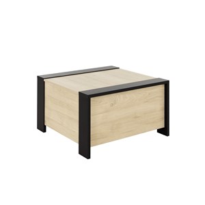 Table basse bar bois noir aurora