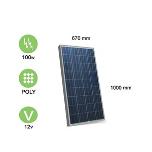 Panneau solaire 100w-12v polycristallin