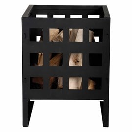 Brasero carré en métal