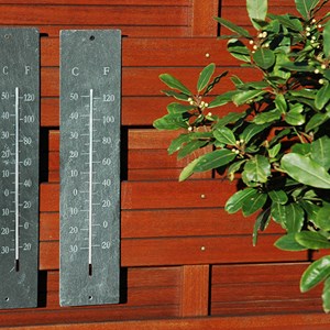 Thermomètre géant en schiste