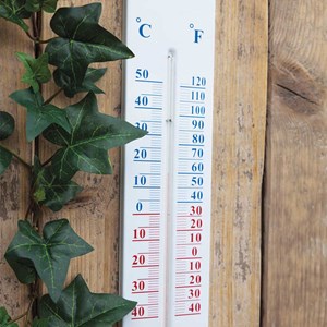 Thermomètre géant en métal