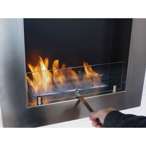 Bio-cheminée quadro inox
