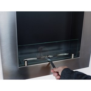 Bio-cheminée quadro inox