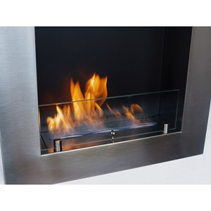 Bio-cheminée quadro inox
