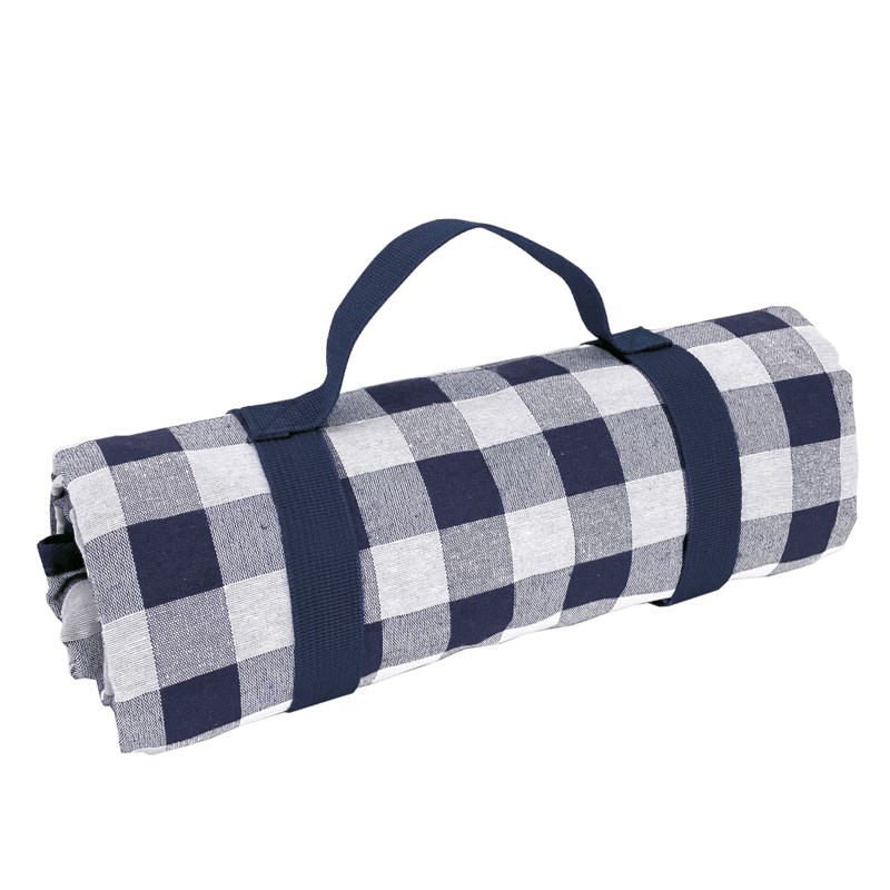 Les Jardins de la Comtesse - Nappe carreaux bleus et blancs 140x140