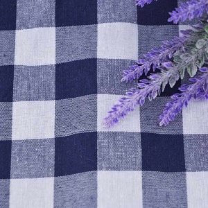 Nappe carreaux bleus et blancs 140x140