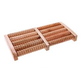 Masseur de pieds en bois avec rouleaux