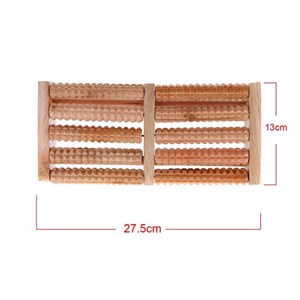 Masseur de pieds en bois avec rouleaux