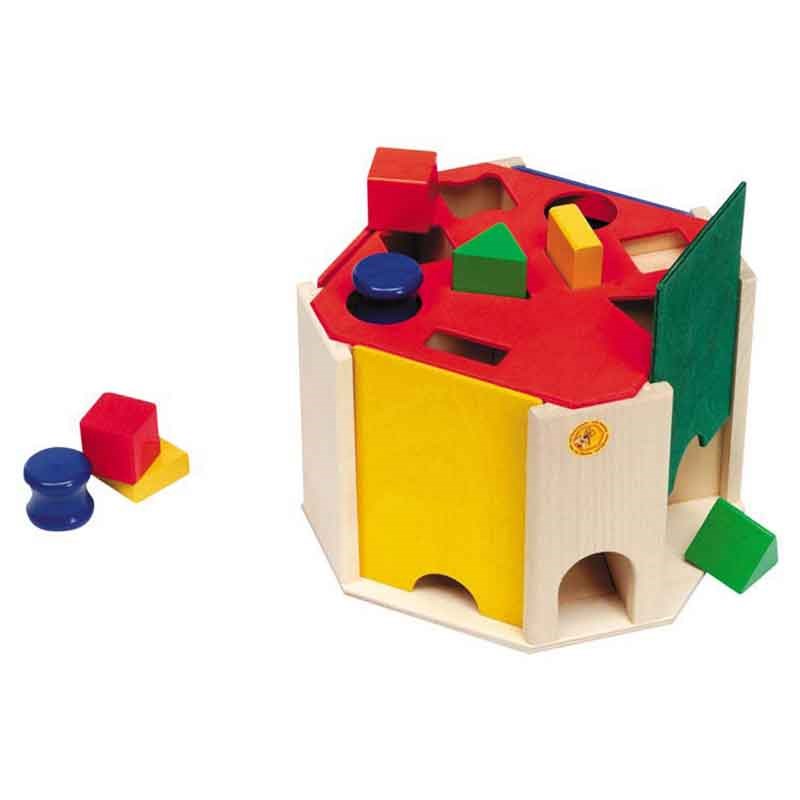 Boîte à formes en bois quatrino