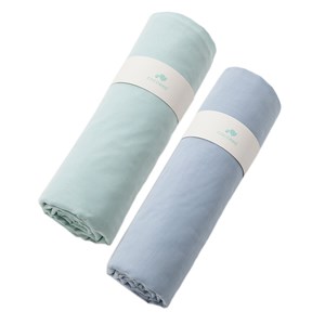 Lot 2 draps housse coton oeko-tex