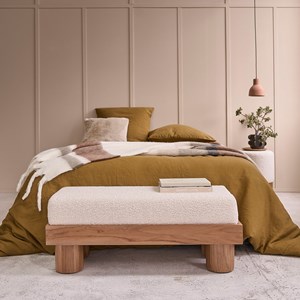 Banc en teck massif 100 cm