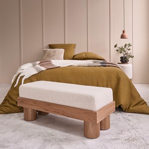 Banc en teck massif 100 cm