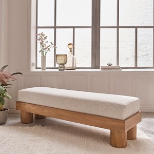 Banc en teck massif 140 cm