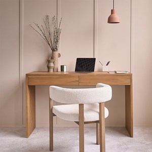 Bureau en teck massif 130 cm