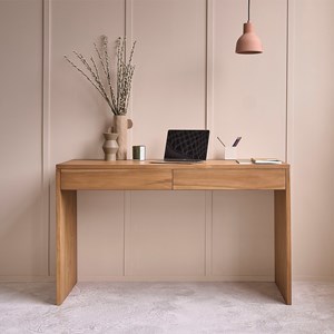 Bureau en teck massif 130 cm