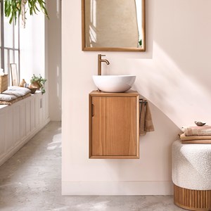 Lave main en teck massif 40 cm