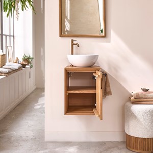 Lave main en teck massif 40 cm