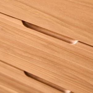 Meuble sous vasque en teck massif 80 cm