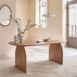 Table ovale en teck massif 6-8 pers