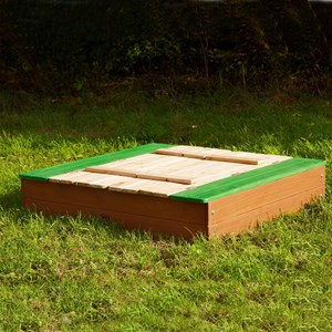 Bac à sable en bois avec bancs ella axi