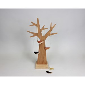 Pendentif en bois et métal