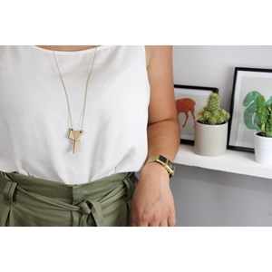 Pendentif origami oiseau