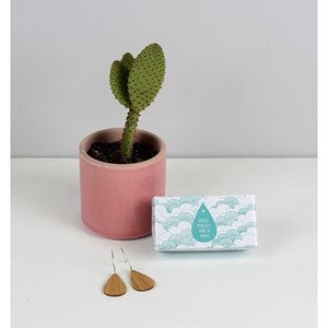 Boucles d'oreilles au fil de l'eau