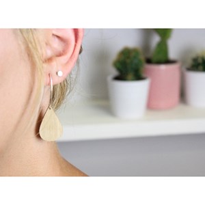 Boucles d'oreilles au fil de l'eau