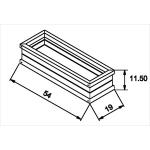 Bac à fleurs en bois axi