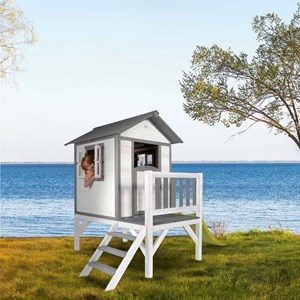 Cabane blanche sur pilotis lodge xl - s