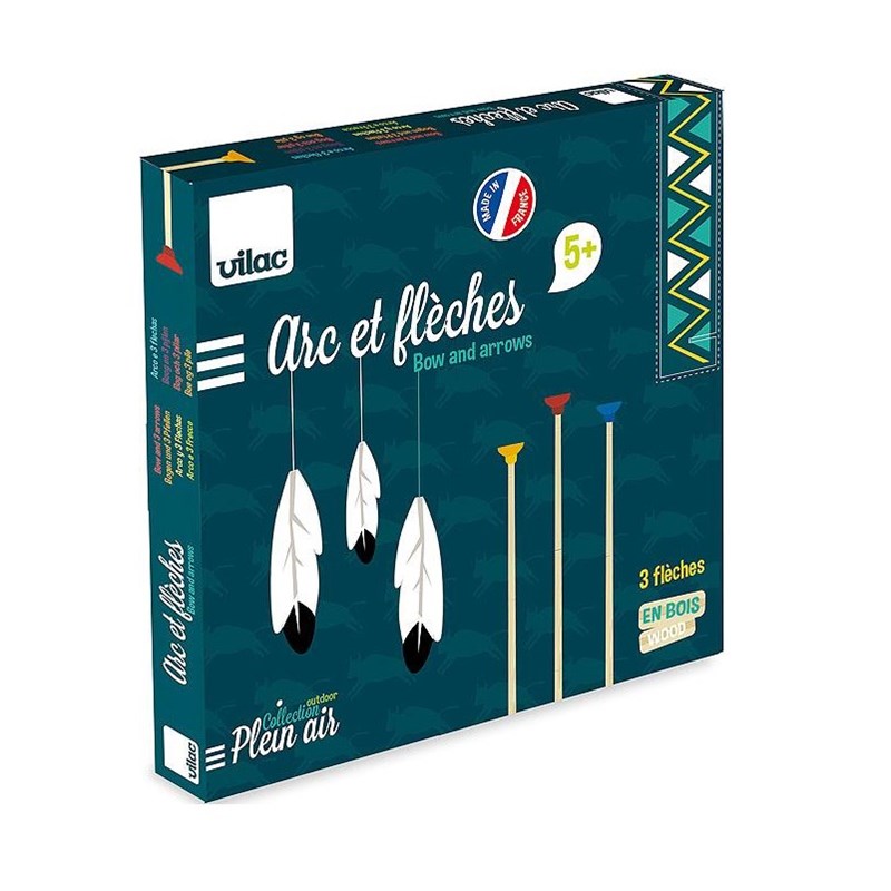 Vilac - Arc démonté + 3 flèches en boite