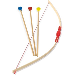 Arc démonté + 3 flèches en boite