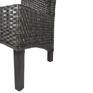 Lot de 6 chaises alma en rotin