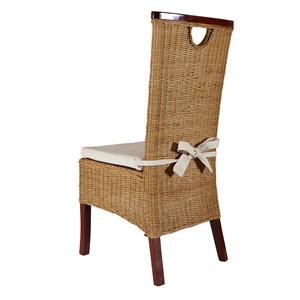 Lot de 6 chaises racine miel en rotin