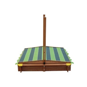 Bac à sable en bois lily + toit parasol