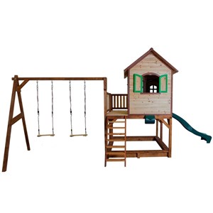 Maisonnette + balançoire double axi