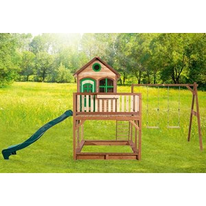 Maisonnette + balançoire double axi