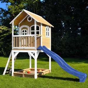 Sarah cabane bois sur pilotis avec tobo