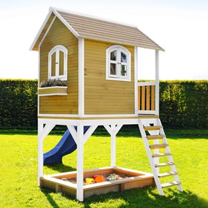 Sarah cabane bois sur pilotis avec tobo