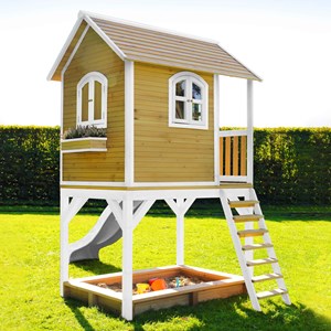 Sarah cabane bois sur pilotis avec tobo