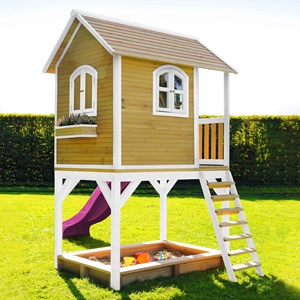 Sarah cabane bois sur pilotis avec tobo