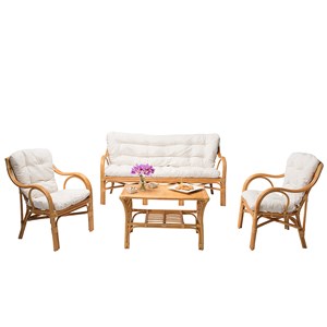 Salon d'intérieur elim en rotin