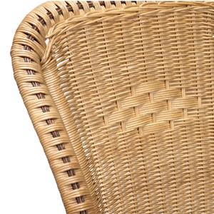 Chaise selva miel en osier fitrit