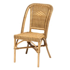 Chaise selva miel en osier fitrit