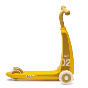 Trottinette 3 roues jaune pour les 2 -